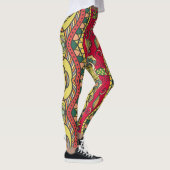 Decoratief met de hand getekend naadloos Abstract Leggings (Rechts)