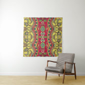 Decoratief met de hand getekend naadloos Abstract Wandkleed (In situ)