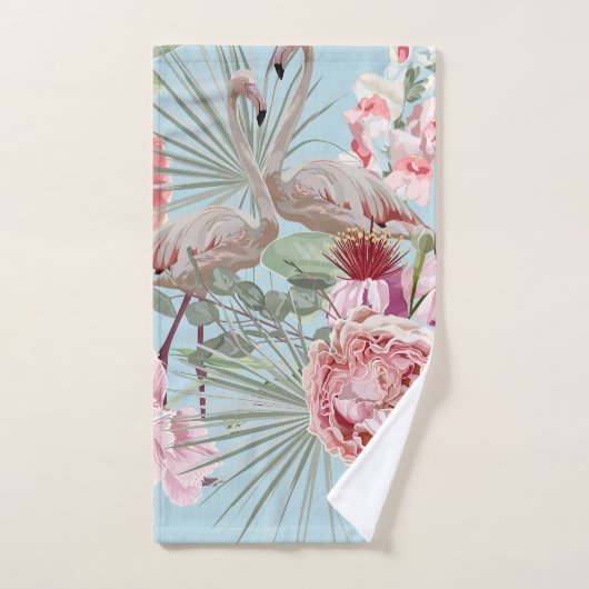 Decoratief modern en stijlvol Flamingo blauw Bad Handdoek (Handdoek)