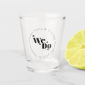 Decoratief modern huwelijk dat we gebruiken ID887 Shot Glas (Voorkant)