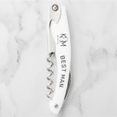 Decoratief Modern Wedding Best Man B ID887 Kurkentrekker (Voorkant)