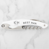 Decoratief Modern Wedding Best Man B ID887 Kurkentrekker (Voorkant)