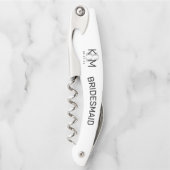 Decoratief Modern Wedding Bridesmaid B-ID887 Kurkentrekker (Voorkant)