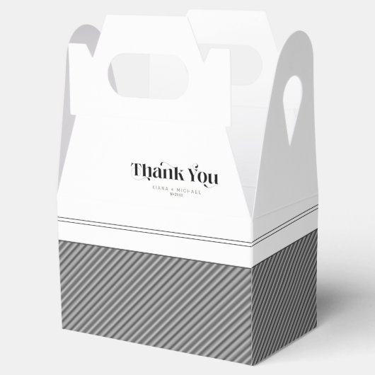 Decoratief Modern Wedding Dank je ID887 Bedankdoosjes (Geopend)