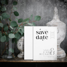 Decoratief Modern Wedding ID887 Save The Date
