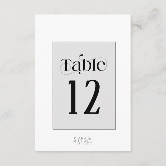 Decoratief Modern Wedding Menu ID887 Kaart (Voorkant)