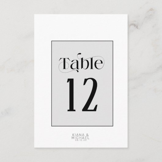 Decoratief Modern Wedding Menu ID887 Kaart (Achterkant)