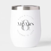 Decoratief Modern Wedding Mr & Mrs ID887 (Achterkant)