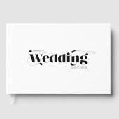 Decoratief Modern Wedding Mr & Mrs ID887 Gastenboek (Voorkant)