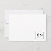 Decoratief Modern Wedding RSVP ID887 Kaartje (Achterkant)