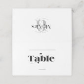 Decoratief Modern Wedding Table Pinstripe ID887 Plaatskaartje (Buitenkant ongevouwen)