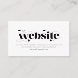 Decoratief Modern Wedding Website ID887 Informatiekaartje