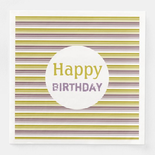 Decoratief moderne streep servet (Voorkant)