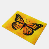 Decoratief monarch Butterfly Gold Oranje geel Deurmat (Schuin)