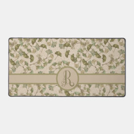 Decoratief Monogram Gedempte Aarde Kleur Ginko Bureaumat