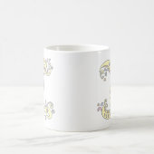 Decoratief monogram I harten en bloemen mok (Center)