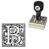 Decoratief monogram letter B Rubberstempel (Gestempeld)