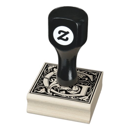 Decoratief monogram letter G Rubberstempel (Stempel)