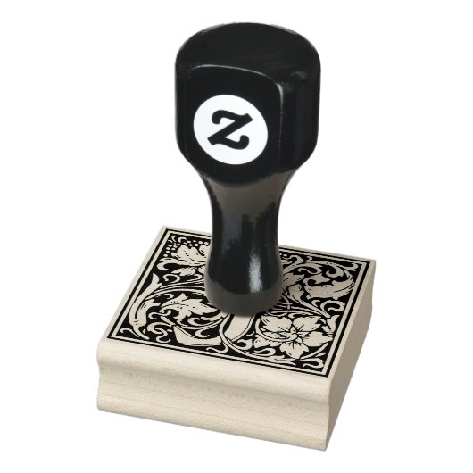 Decoratief Monogram Letter J Rubberstempel (Stempel)