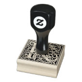 Decoratief monogram letter K Rubberstempel (Stempel)