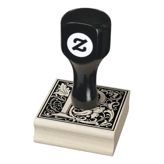 Decoratief monogram letter P Rubberstempel (Stempel)