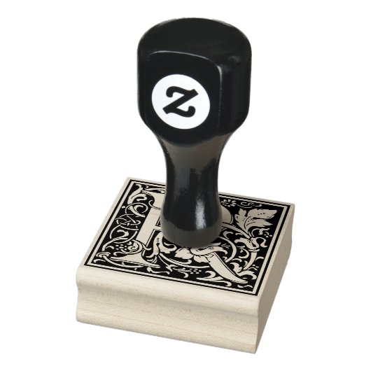 Decoratief monogram letter R Rubberstempel (Stempel)