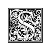 Decoratief monogram letter S Rubberstempel (Afrduk)