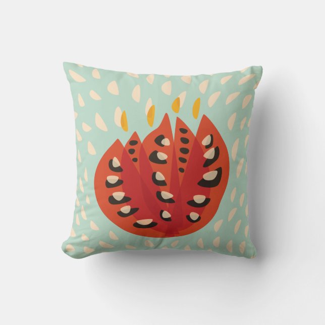 Decoratief mooi Abstract Tulp Kussen (Voorkant)