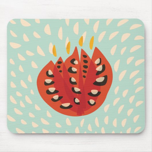 Decoratief mooi Abstract Tulp Patroon Muismat (Voorkant)