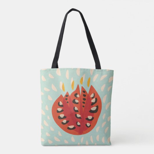 Decoratief mooi Abstract Tulp Tote Bag (Achterkant)