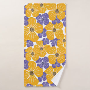 Decoratief mooie abstracte florale stijl  badhanddoek