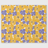 Decoratief mooie abstracte florale stijl cadeaupapier (Vlak)