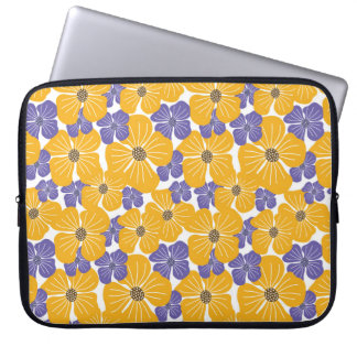 Decoratief mooie abstracte florale stijl laptop sleeve