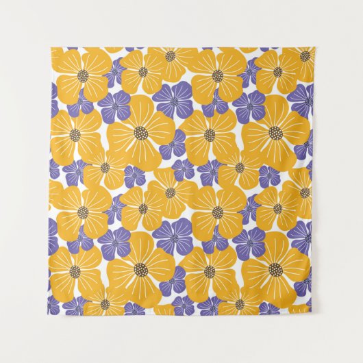 Decoratief mooie abstracte florale stijl wandkleed (Voorkant)