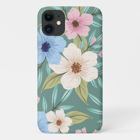 Decoratief mozaïekbloem Case-Mate iPhone case (Achterkant)