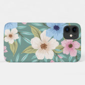Decoratief mozaïekbloem Case-Mate iPhone case (Achterkant (horizontaal))