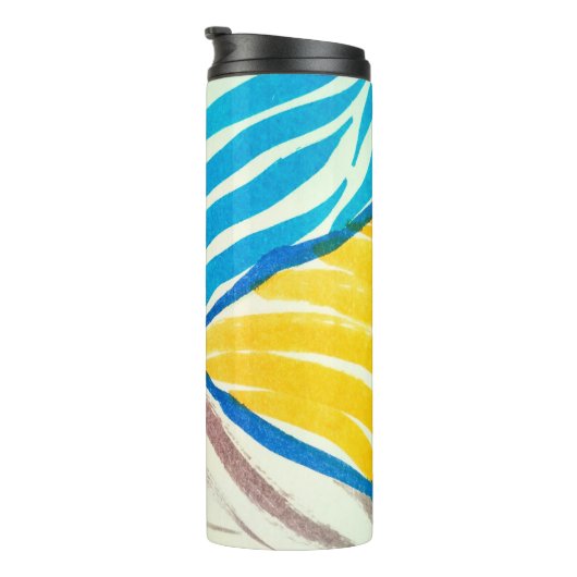  decoratief naadloos model w thermosbeker (Geroteerd rechts)