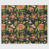 decoratief naadloos patroon. Bloemen bladeren Cadeaupapier (Vlak)