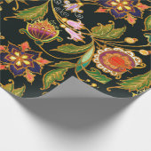 decoratief naadloos patroon. Bloemen bladeren Cadeaupapier (Hoek)