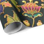 decoratief naadloos patroon. Bloemen bladeren Cadeaupapier (Rol Hoek)