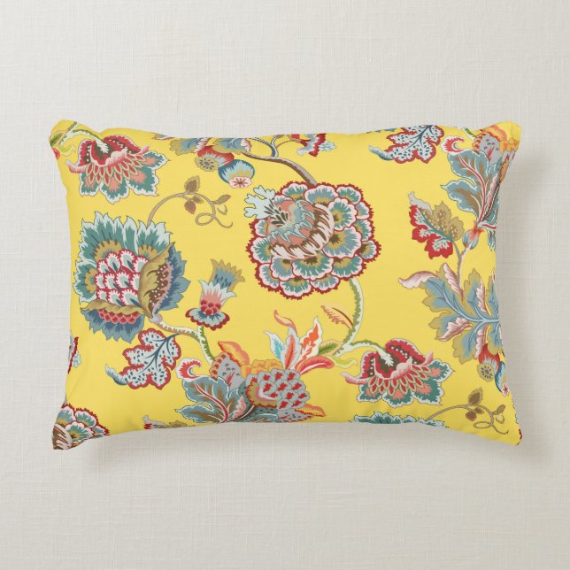Decoratief  naadloos patroon. Traditioneel m Accent Kussen (Voorkant)