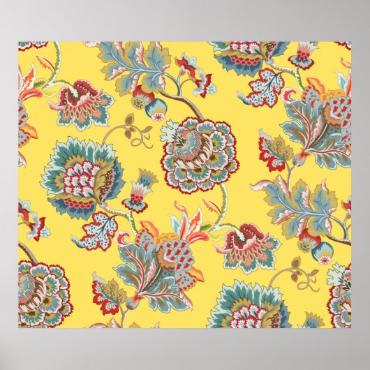 Decoratief naadloos patroon. Traditioneel m Poster (Voorkant)