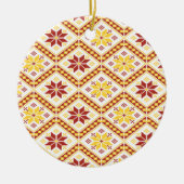 Decoratief Oekraïens kruis verstikt keramisch vers Keramisch Ornament (Voorkant)