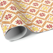 Decoratief Oekraïnse kruissteek Cadeaupapier (Rol Hoek)