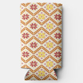 Decoratief Oekraïnse kruissteek Seltzer Blikjeskoeler (Achterkant)