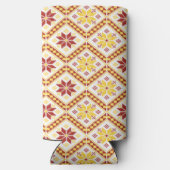 Decoratief Oekraïnse kruissteek Seltzer Blikjeskoeler (Achterkant)