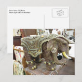 Decoratief olifant briefkaart (Voorkant / Achterkant)