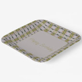 Decoratief ontwerp met patronen papieren bordje (Gebogen)