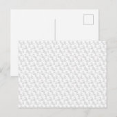 decoratief ontwerp negentien aankondigingskaart (Voorkant / Achterkant)