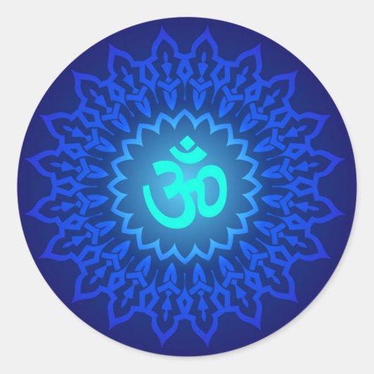 Decoratief ontwerp ronde sticker (Voorkant)